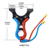 Rosy Brown Alloy Flat Leather Wolverine Clip Fiber Optic Point Slingshot Bundle-free Outdoor Sports Precision Slingshot INDIAN SLINGSHOT