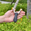 Light Gray Folding Flat Rubber Band Slingshot Resin Patch + Alloy Material Detachable Portable Shrink Slingshot Precision Outdoor Shooting