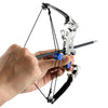 Light Gray Mini 304 Stainless Steel Composite Small Pulley Kids Bow And Arrows For Target Shooting INDIAN SLINGSHOT