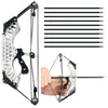 Light Gray Stainless Steel Mini Pulley Composite Bow Target Indoor And Outdoor Shooting INDIAN SLINGSHOT