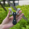 Dark Slate Gray New Solid Zinc Alloy Resin Black Patch Slingshot INDIAN SLINGSHOT