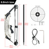 Light Gray Stainless Steel Mini Pulley Composite Bow Target Indoor And Outdoor Shooting INDIAN SLINGSHOT