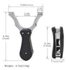 Light Gray Folding Flat Rubber Band Slingshot Resin Patch + Alloy Material Detachable Portable Shrink Slingshot Precision Outdoor Shooting