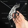 Light Gray Stainless Steel Mini Pulley Composite Bow Target Indoor And Outdoor Shooting INDIAN SLINGSHOT