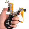 Light Gray Flying Bird Benz Alloy Slingshot Catapult with Laser Durable Outdoor Target Shooting Game Slingshot MARKSMAN