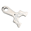 Light Gray New Bull Head QHV Stainless Steel Slingshot MARKSMAN