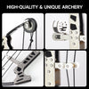 Gray New Stainless Steel High Quality Mini Pulley Compound Bow Target Set For Indoor And Outdoor Shooting INDIAN SLINGSHOT