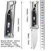 Gray High-Grade Gravity pocket knife with Mechanical Physics Opening MARKSMAN