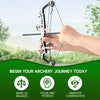 Gray New Stainless Steel High Quality Mini Pulley Compound Bow Target Set For Indoor And Outdoor Shooting INDIAN SLINGSHOT