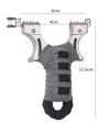 Dark Slate Gray Grey Black Wrap Stainless Steel Slingshot MARKSMAN