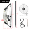 Light Gray Stainless Steel Mini Pulley Composite Bow Target Indoor And Outdoor Shooting INDIAN SLINGSHOT