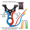 Rosy Brown Alloy Flat Leather Wolverine Clip Fiber Optic Point Slingshot Bundle-free Outdoor Sports Precision Slingshot INDIAN SLINGSHOT