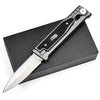 Gray High-Grade Gravity pocket knife with Mechanical Physics Opening MARKSMAN