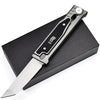 Gray High-Grade Gravity pocket knife with Mechanical Physics Opening MARKSMAN