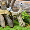 Dim Gray New Alloy Wood Patch High Precision Slingshot INDIAN SLINGSHOT