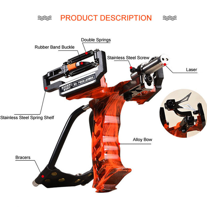 Outdoor Laser Slingshot for Hunting and Fishing