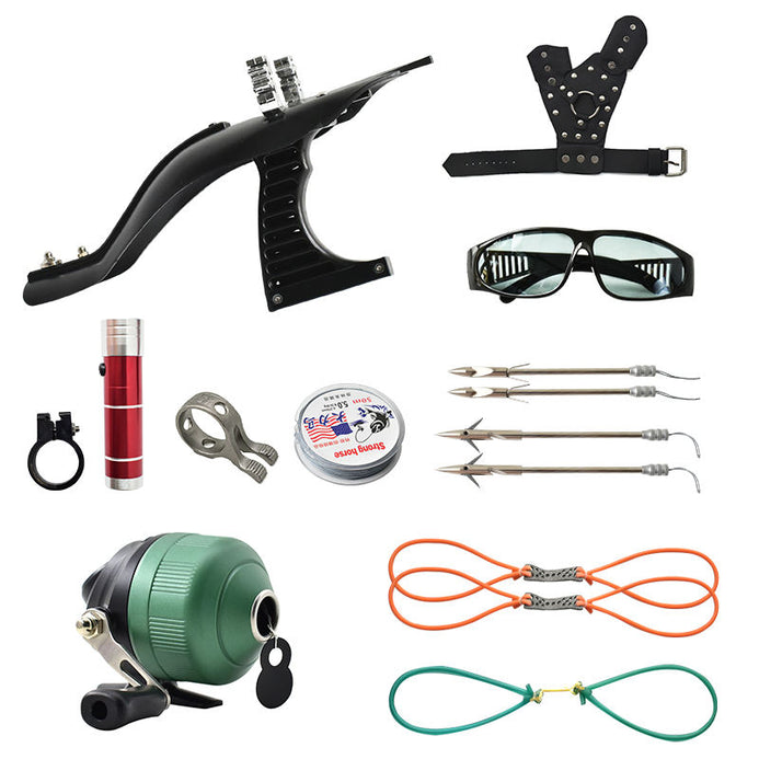 Outdoor Laser Fishing Shooting Slingshot With High Quality Powerful  Slingshot Accessories Set