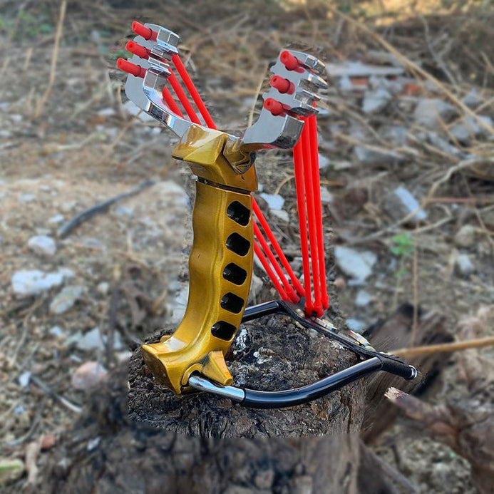 High Quality Metal Foldable Strong Magnetic Handle Grip Slingshot Outdoor  Competitive Shooting