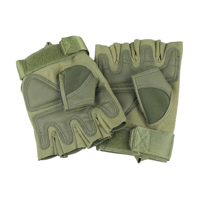 Tactical Fingerless Gloves - Olive Green – INDIAN SLINGSHOT