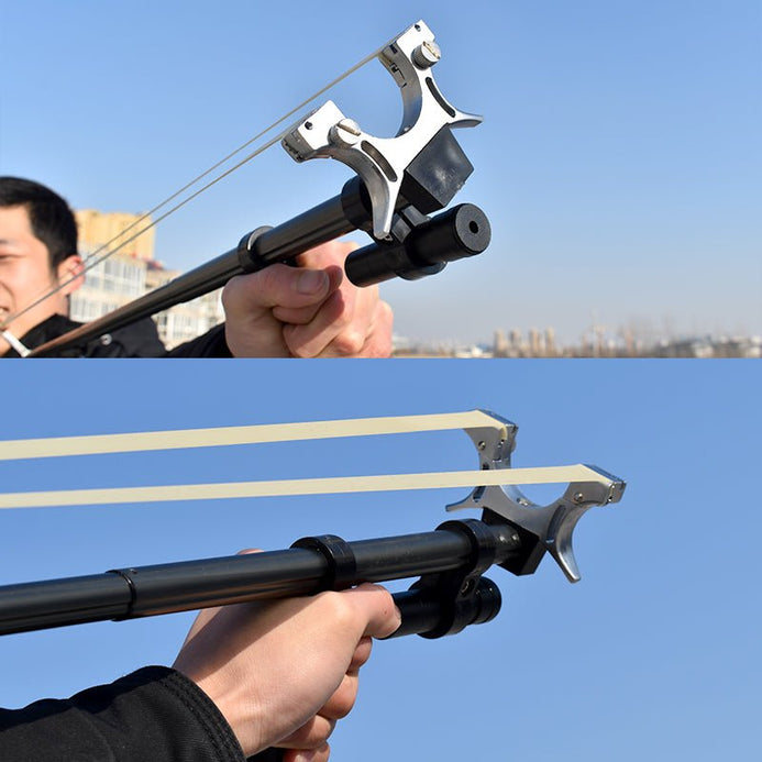 Rs-X9 Telescopic Durable And Powerful Fishing Slingshot With Laser